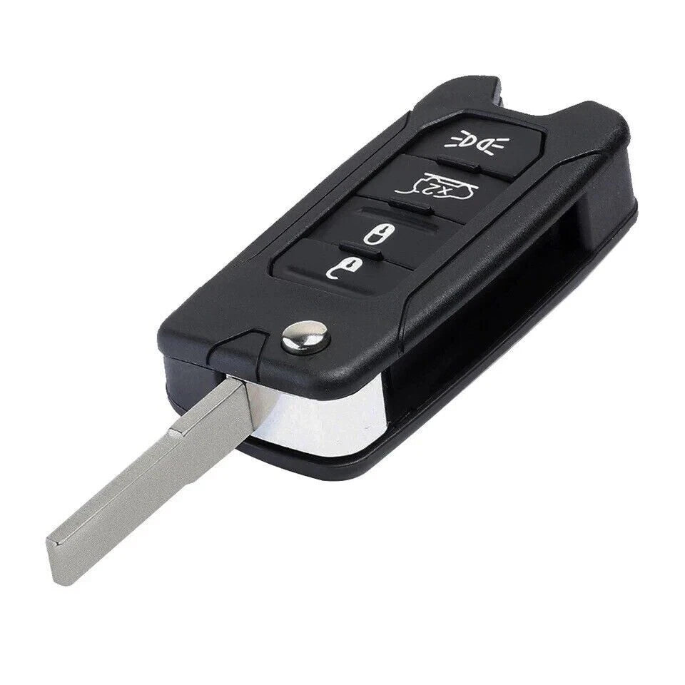 Guscio Cover Telecomando Compatibile Con Jeep Renegade E Compass Ricambio Chiave 4 Tasti Con Lama Vergine Alta Qualità