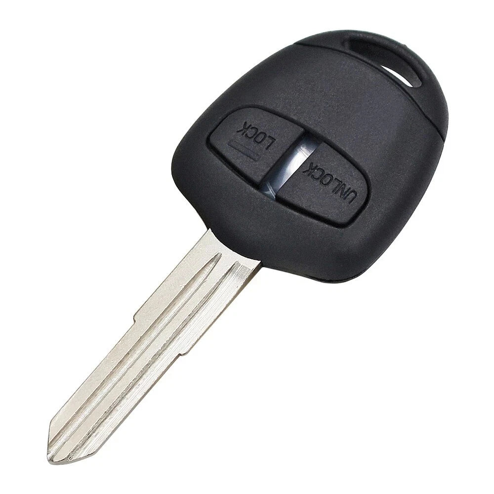Guscio Scocca Telecomando Compatibile Per Mitsubishi Pajero Outlander ASX Lancer - Ricambio Chiave 2 Tasti Con Lama Vergine