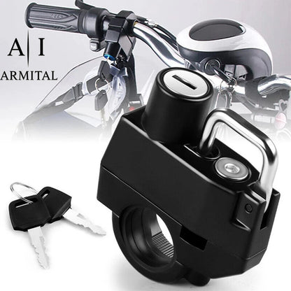 Lucchetto Sottosella Universale per Casco Moto e Scooter in Lega di Alluminio