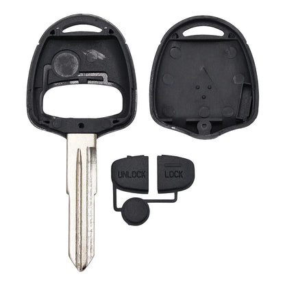 Guscio Chiave Mitsubishi 2 Tasti Cover Ricambio Con Lama Per Pajero Outlander Lancer ASX