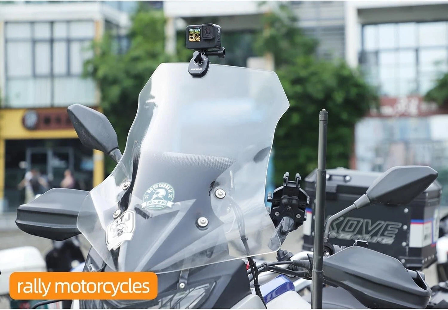 Supporto Universale Parabrezza Moto In Alluminio CNC Per Action Cam E Smartphone Staffa Anti-Vibrazione Professionale