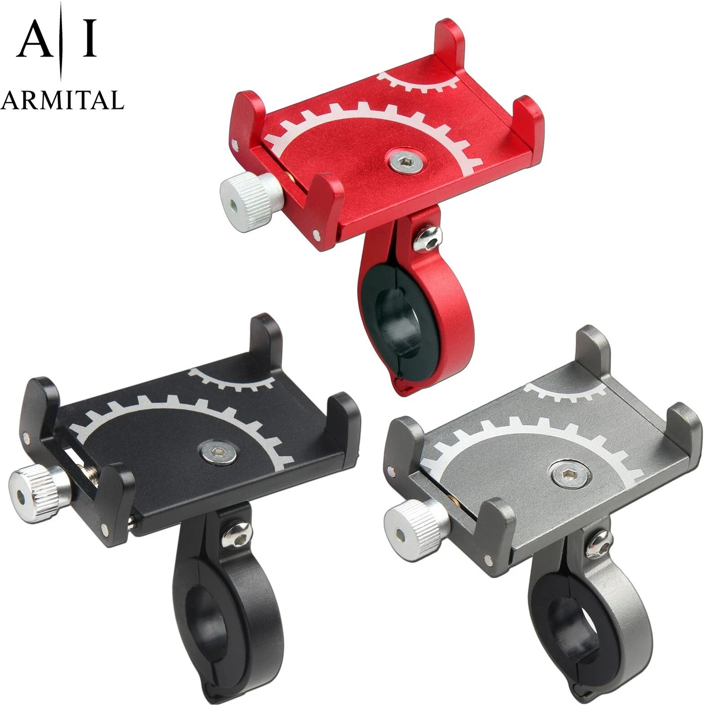 Porta Cellulare Bici e Moto Universale in Metallo Regolabile per MTB ed E-Bike