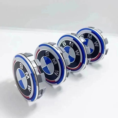 Set 4 Tappi Coprimozzo 68mm Per Cerchi In Lega Compatibili Con Serie 1 2 3 4 5 6 7 X3 X5 X6 Z3 Z4 Accessori Ricambio Auto