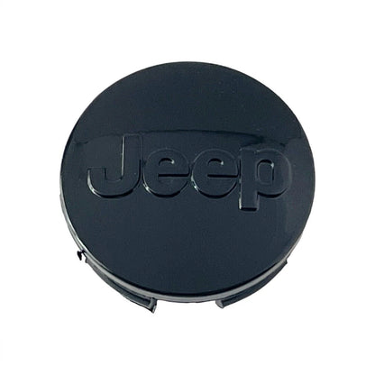 Set 4 Tappi Coprimozzo Neri 63mm Compatibili con Cherokee e Renegade - Finitura Nero Lucido per Cerchi in Lega