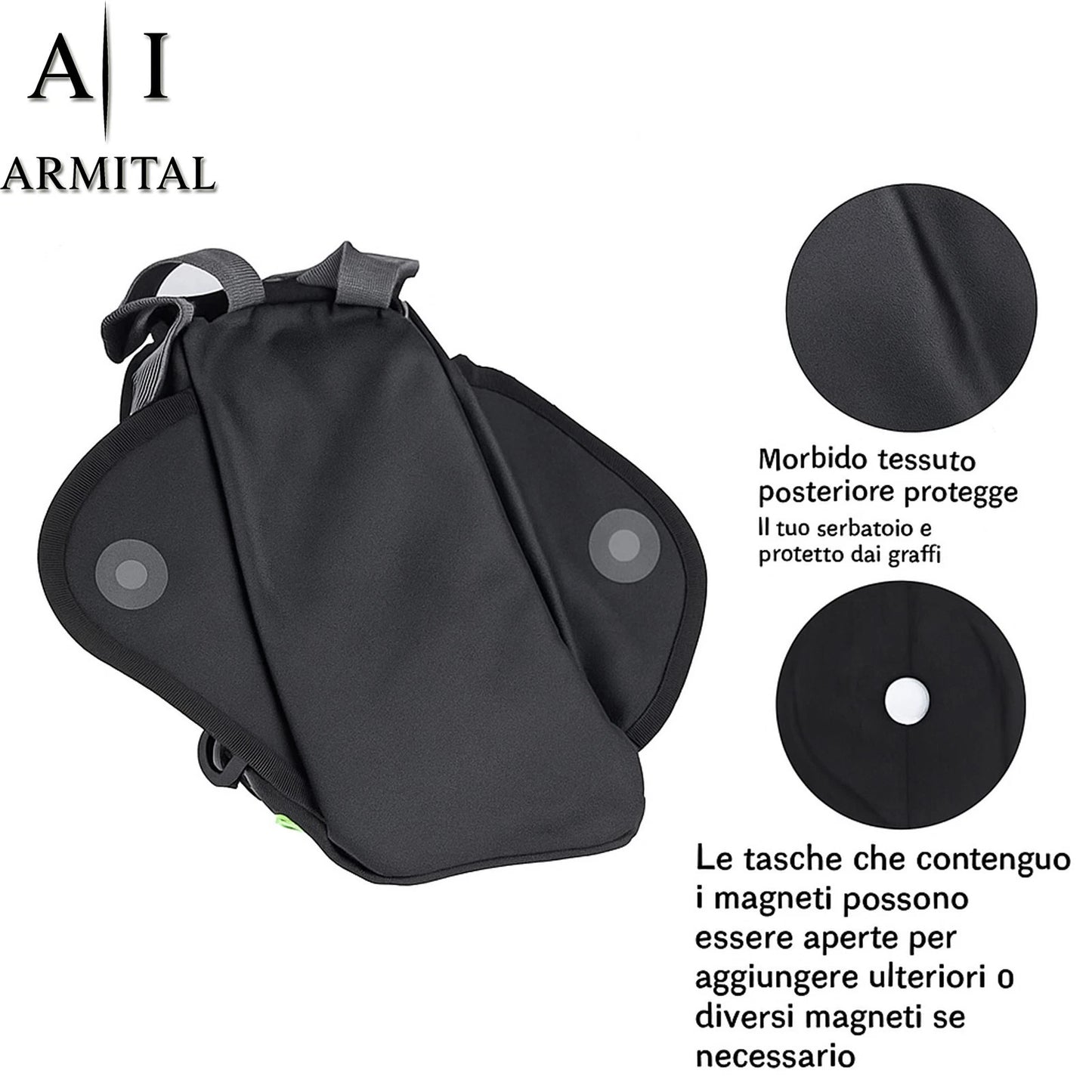 Borsa Serbatoio Moto Impermeabile Universale Porta Telefono Oxford Premium