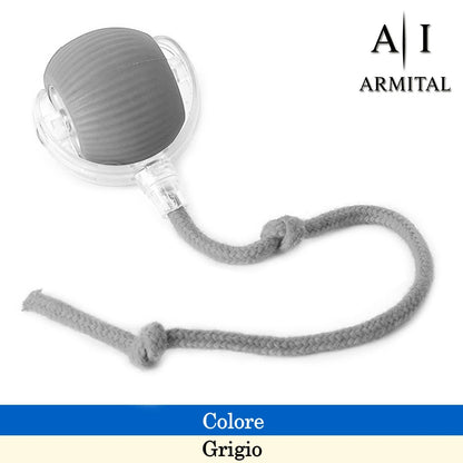 Smart Ball Interattiva Per Cani E Gatti Palla Elettrica Rotante Automatica Ricaricabile USB-C Con Sensore Ostacoli In Silicone Silenzioso