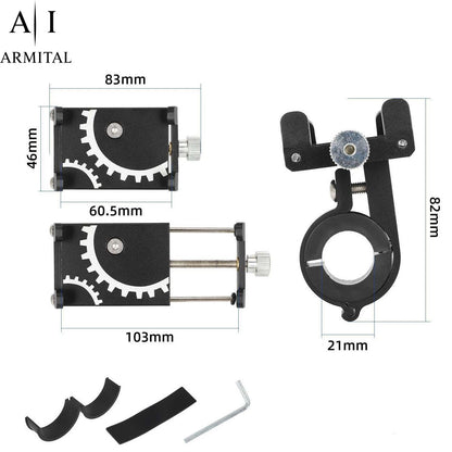 Porta Cellulare Bici e Moto Universale in Metallo Regolabile per MTB ed E-Bike