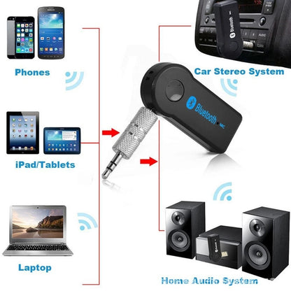 Adattatore Ricevitore Bluetooth 5.0 AUX 3.5mm Auto Stereo Chiamate Vivavoce HD