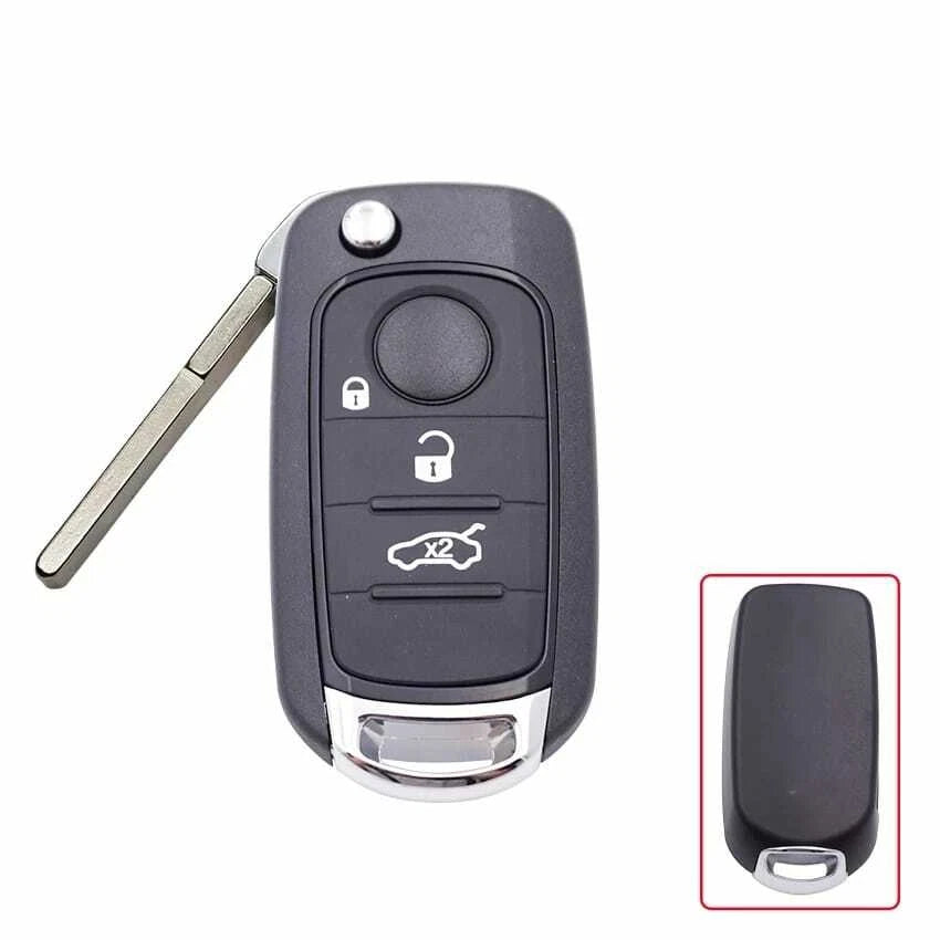 Guscio Cover Chiave Telecomando 3 Tasti Compatibile Con Fiat 500X Tipo Egea Lama SIP22