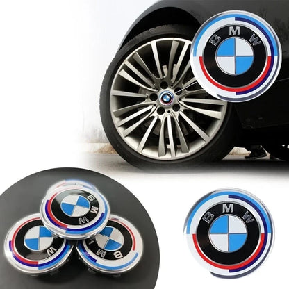 68mm Kit 4 Coprimozzo Cerchi Lega Serie 1 2 3 4 5 6 7 X3 X5 X6 Z3 Z4 Ricambio -