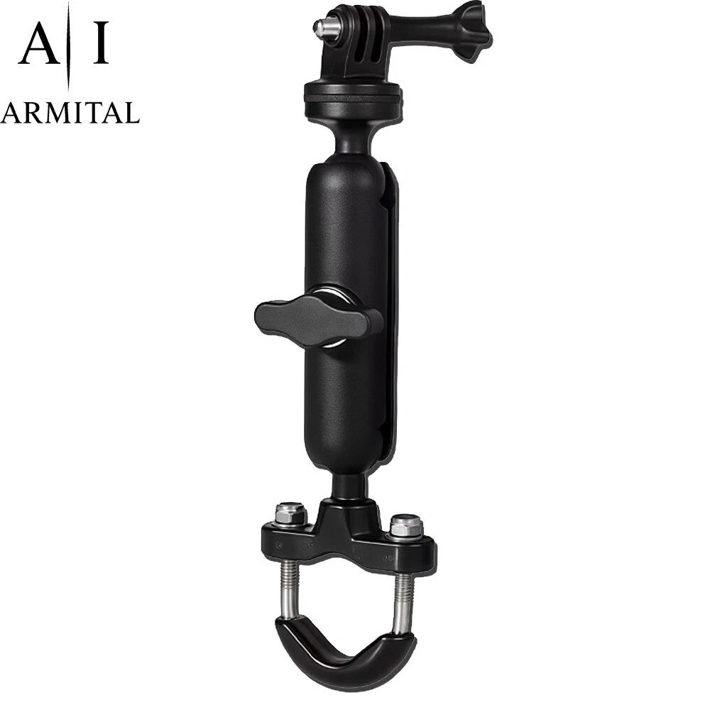 Supporto Manubrio 360 Gradi in Alluminio per Action Cam GoPro e Moto 1/4