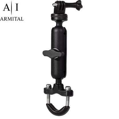 Supporto Manubrio 360 Gradi in Alluminio per Action Cam GoPro e Moto 1/4