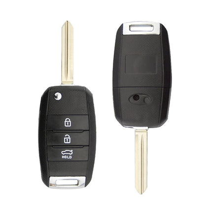 Guscio Chiave Compatibile Per Kia Sportage Rio Venga Picanto Ceed Sorento - Scocca Ricambio 3 4 Tasti Con Lama A Scatto