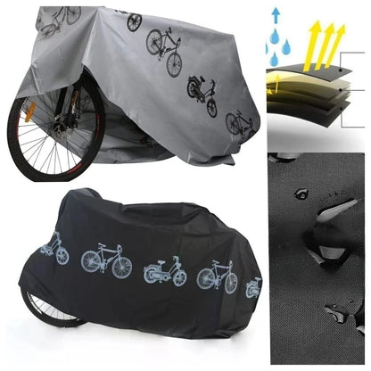 Copertura Impermeabile Bici e Moto Telo Protettivo Anti-UV Poliestere 200x100cm