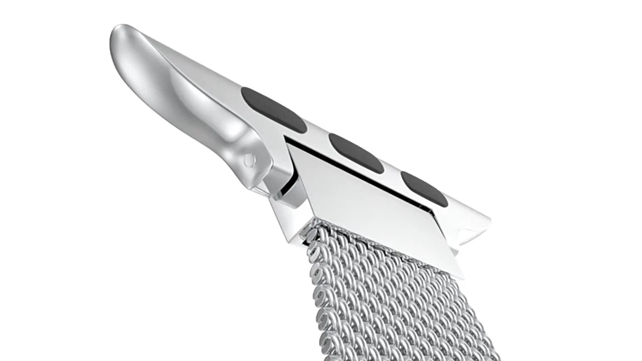 Cinturino Maglia Milanese In Acciaio Inossidabile Per Apple Watch Chiusura Magnetica Regolabile Universale 38mm-49mm Design Elegante E Traspirante