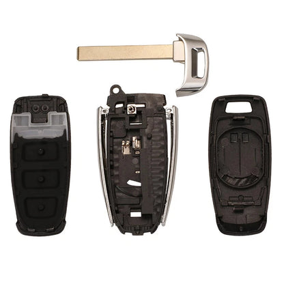 Guscio Chiave Compatibile Audi Keyless Ricambio Telecomando 3 Tasti ABS Alta Qualità