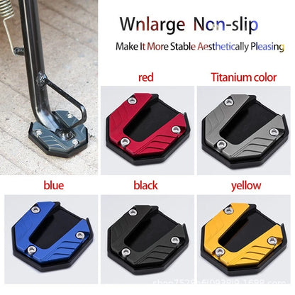 Estensore Cavalletto Moto Universale In Alluminio CNC Piastra Maggiorata Appoggio Laterale Antiscivolo