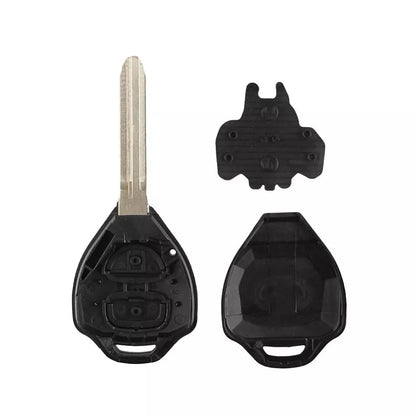 Guscio Chiave Auto Per Toyota Auris Avensis Corolla Yaris Rav4 - Scocca Ricambio 2 Tasti In ABS Con Lama Vergine