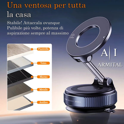 Supporto Auto Magnetico Universale Pieghevole 360 Gradi per iPhone e Android