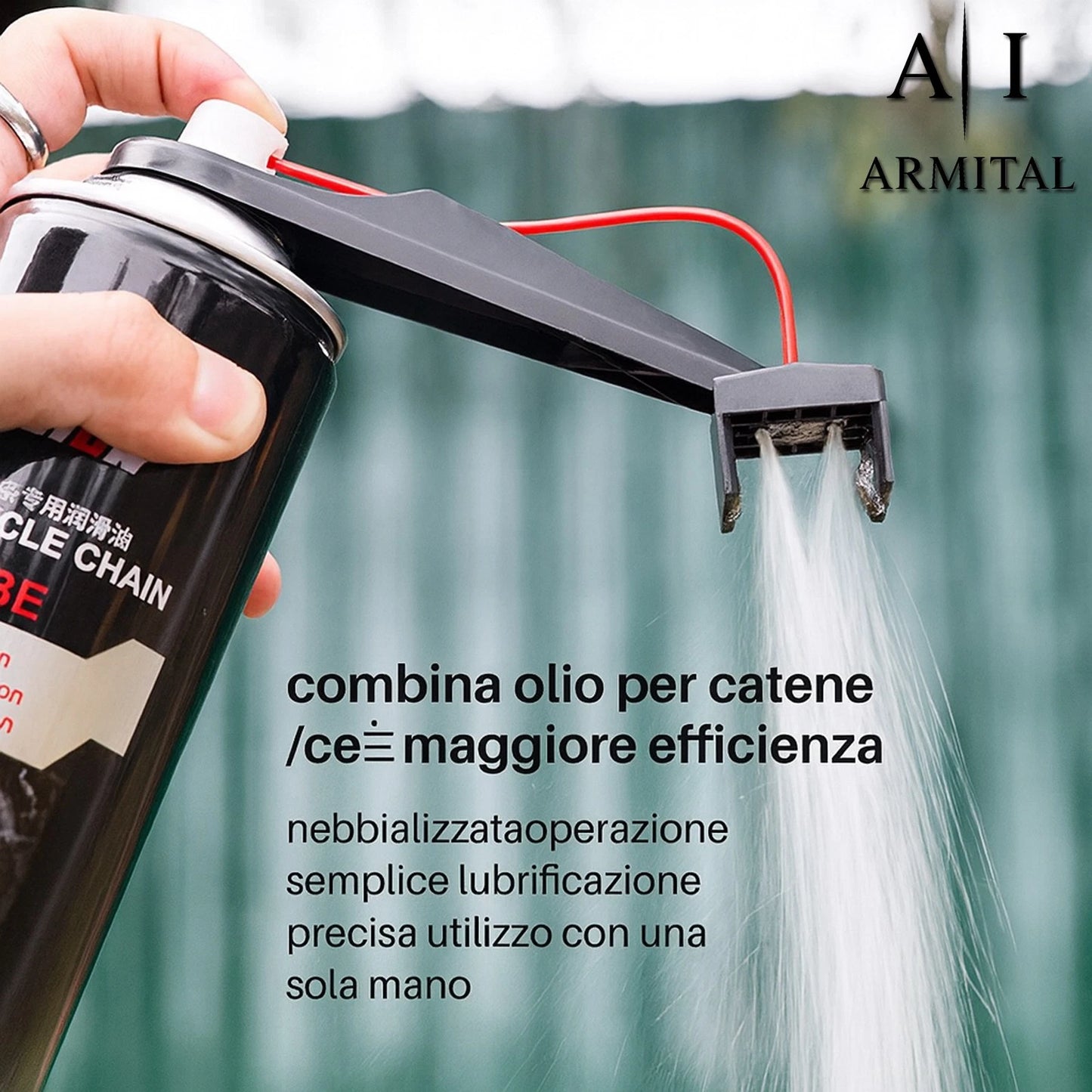 Applicatore Lubrificante Catena Moto Strumento Pulizia e Manutenzione Precisa