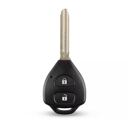 Guscio Chiave Auto Per Toyota Auris Avensis Corolla Yaris Rav4 - Scocca Ricambio 2 Tasti In ABS Con Lama Vergine