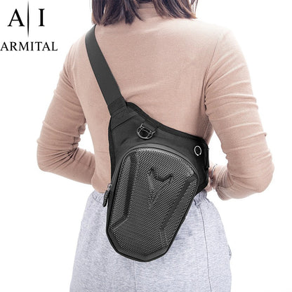 Borsa Moto Rigida Impermeabile Multiuso - Borsello da Gamba Coscia e Tracolla con Guscio in EVA Anti-Graffio per Mototurismo ed Escursionismo
