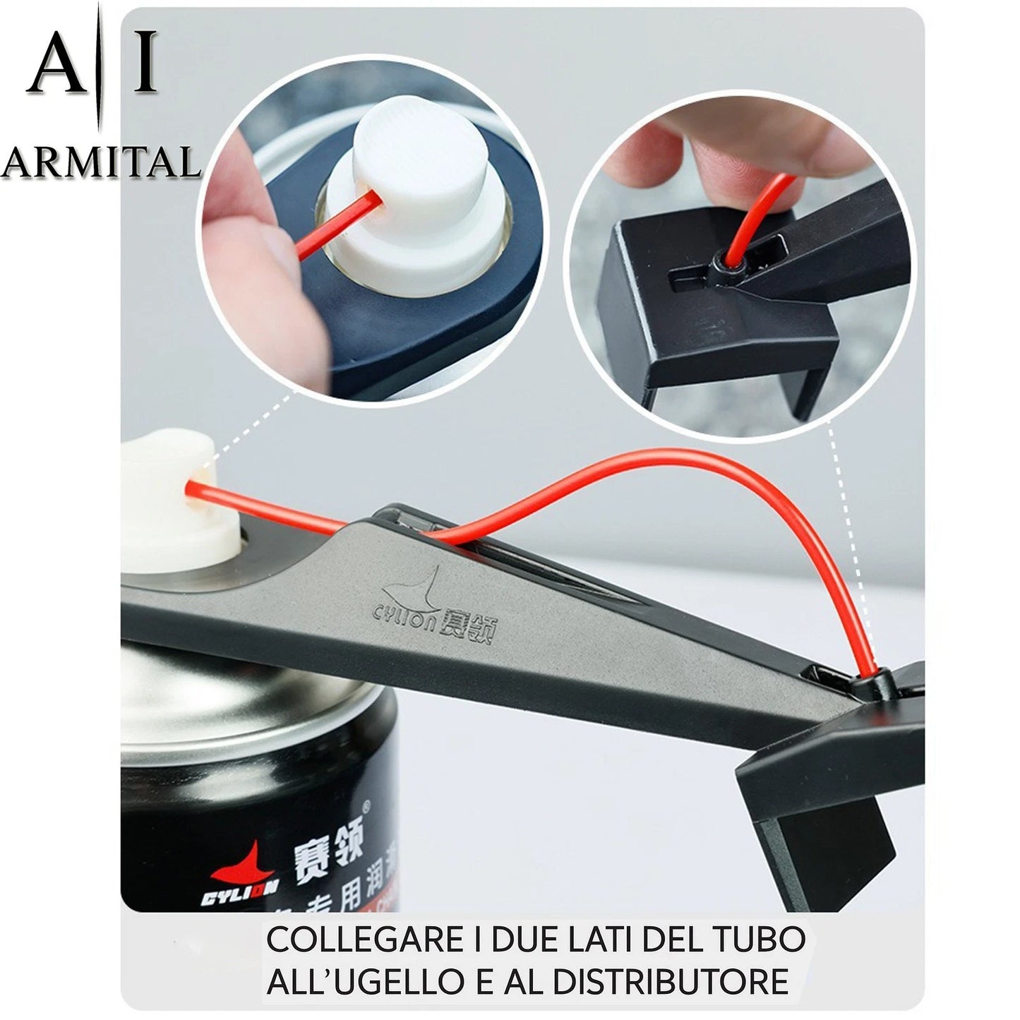 Applicatore Lubrificante Catena Moto Strumento Pulizia e Manutenzione Precisa