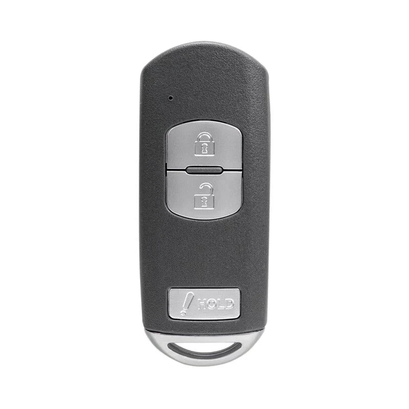 Chiave Elettronica Smart Key Compatibile Per Mazda 3 5 6 CX3 CX5 - Telecomando 3 Tasti Con Transponder PCF7953P E Lama Vergine