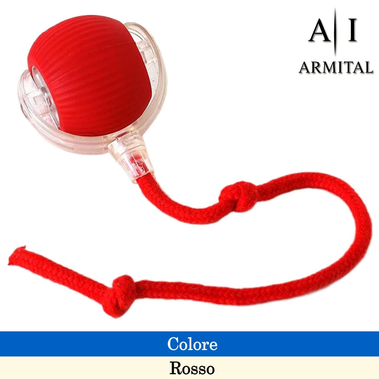 Smart Ball Interattiva Per Cani E Gatti Palla Elettrica Rotante Automatica Ricaricabile USB-C Con Sensore Ostacoli In Silicone Silenzioso