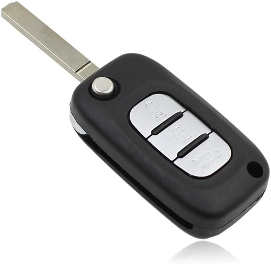 Guscio Cover Chiave Auto Ricambio 2 Tasti Compatibile Renault Clio Megane Laguna Kangoo Twingo Scocca Telecomando Lama Vergine Da Fresare