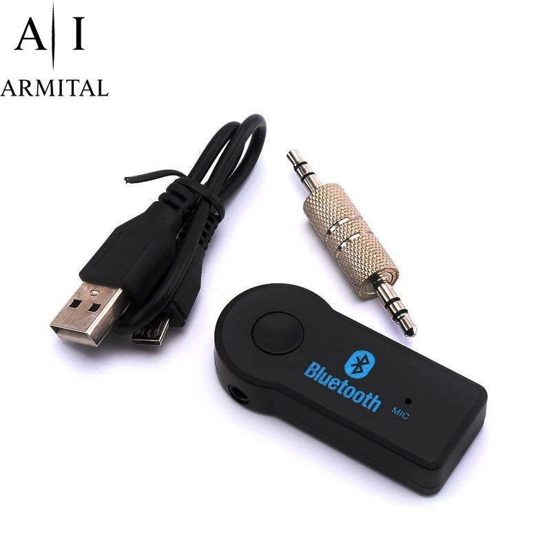 Adattatore Ricevitore Bluetooth 5.0 AUX 3.5mm Auto Stereo Chiamate Vivavoce HD