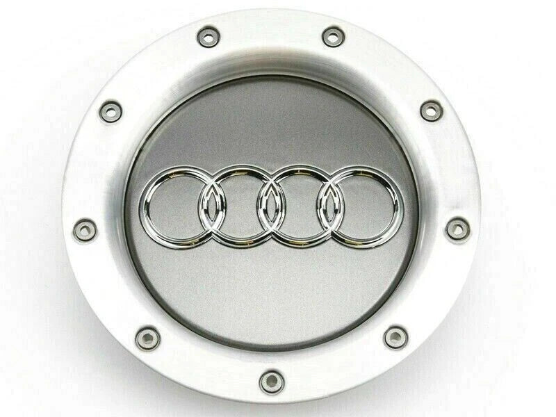 4 Coprimozzi Audi 146mm Cerchi Lega Argento Opaco A3 A4 A5 A6 TT - New *