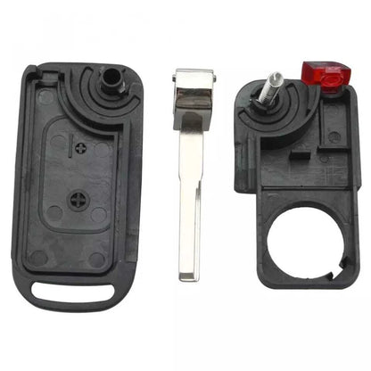 Guscio Cover Chiave Compatibile Con Mercedes-Benz Ricambio Telecomando 2 Tasti Alta Qualità Design Elegante
