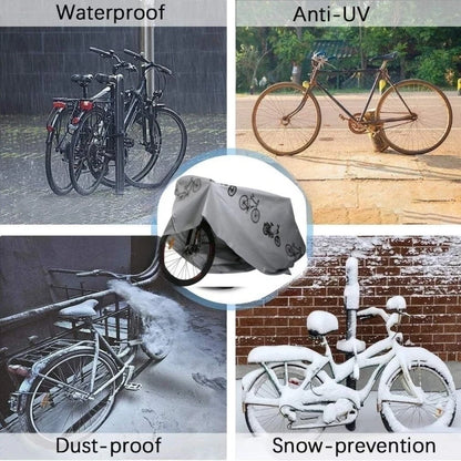 Copertura Impermeabile Bici e Moto Telo Protettivo Anti-UV Poliestere 200x100cm