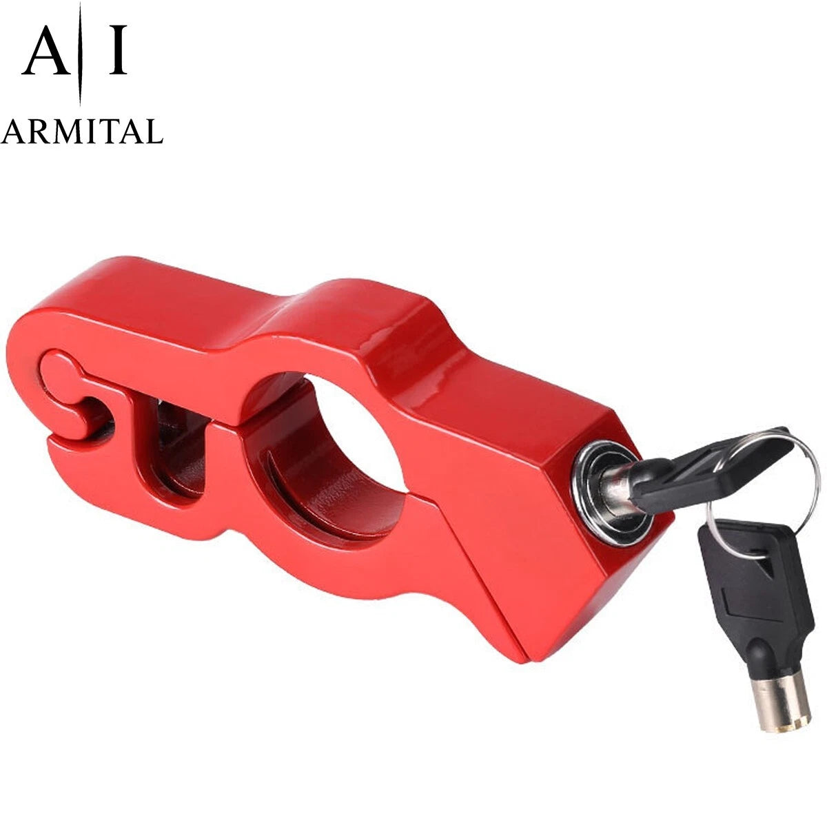 Blocco Antifurto per Manubrio Moto e Scooter in Alluminio CNC Universale Robusto e Portatile