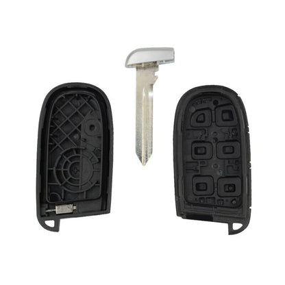 Guscio Cover Chiave Compatibile Con Fiat Freemont E Jeep Cherokee Ricambio Telecomando 2-3 Tasti Con Lama Inclusa Alta Qualità