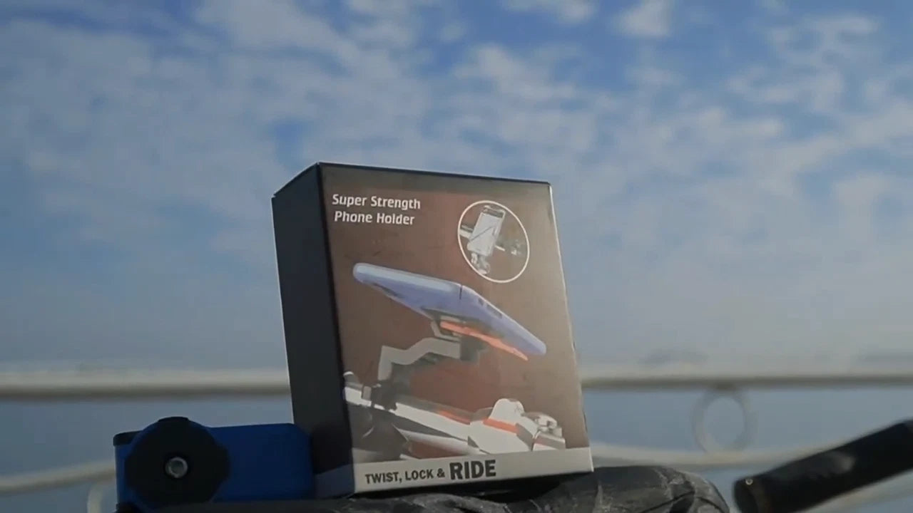 Supporto Smartphone Universale Per Bici E Moto Con Rotazione 360 Gradi E Attacco Adesivo 3M Professionale