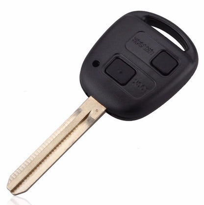 Guscio Chiave Ricambio Compatibile Toyota 2 Tasti Con Lama Vergine E Gommino Per Yaris Rav4 Corolla Aygo