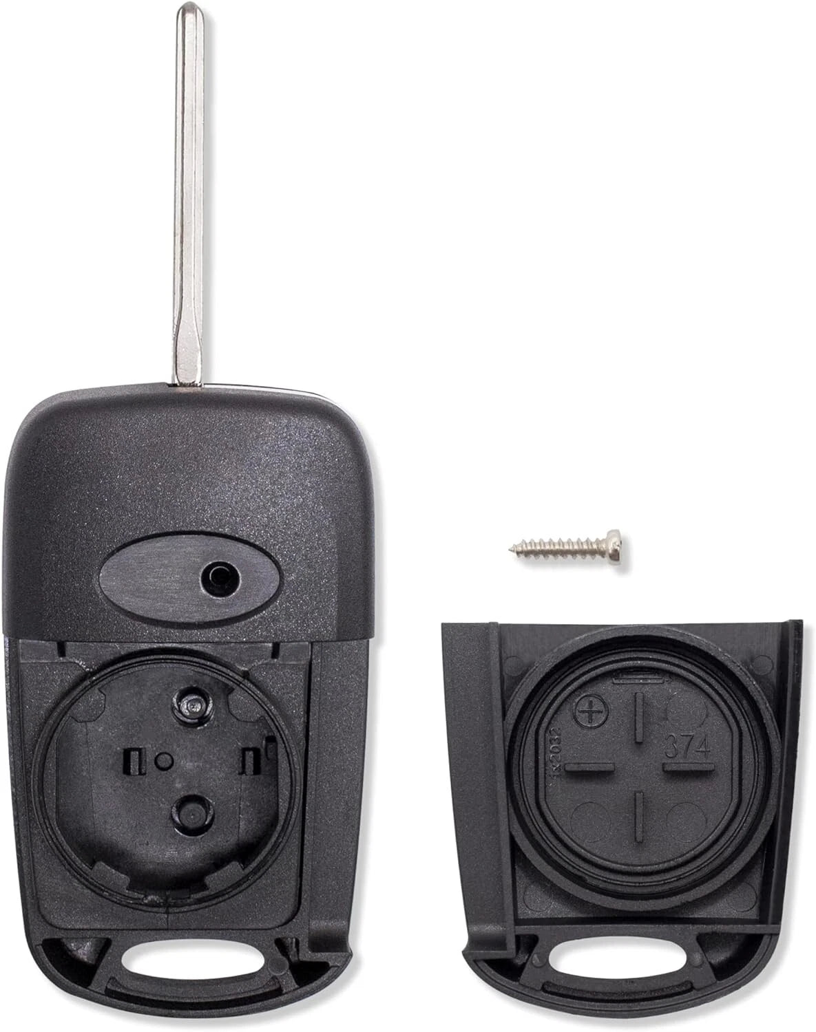 Guscio Scocca Chiave Compatibile Con Hyundai i20 i30 ix20 ix35 Telecomando 3 Tasti Con Lama Vergine E Portabatteria Ricambio Alta Qualità