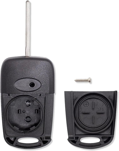 Guscio Scocca Chiave Compatibile Con Hyundai i20 i30 ix20 ix35 Telecomando 3 Tasti Con Lama Vergine E Portabatteria Ricambio Alta Qualità