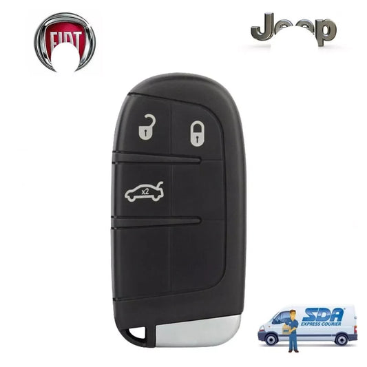 Guscio Chiave Telecomando 3 Tasti Per Fiat Freemont E Jeep Cherokee Scocca Cover Protettiva Keyless Ricambio Alta Qualità