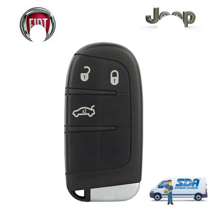 Guscio Chiave Keyless Compatibile Con Jeep Renegade E Compass Cover Telecomando 3 Tasti Ricambio Professionale