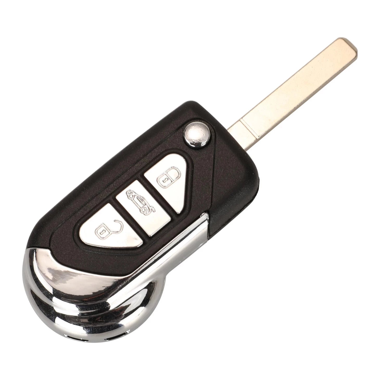 Guscio Cover Telecomando Compatibile Peugeot 3 Tasti Con Lama Vergine Ricambio Chiave Auto